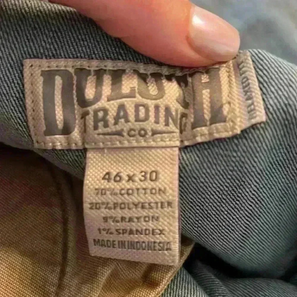 Duluth Trading Ballroom Double Flex Relaxed Fit Carpenter Jeans Size 46x30 - Picture 11 of 11